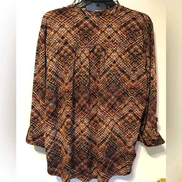 🎁AVA & GRACE NWT FALL COLORS TOP BUTTONS CLOSURE/2 FRONT POCKETS/ROLL SLEEVES - Picture 6 of 8